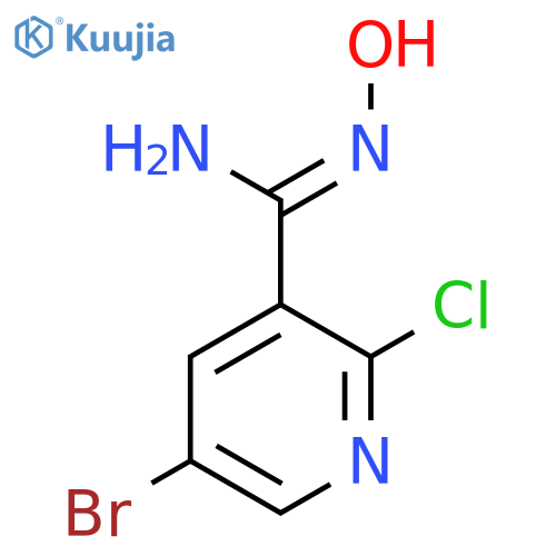 (Z)-5-bromo-2-chloro-N'-hydroxypyridine-3-carboximidamide structure