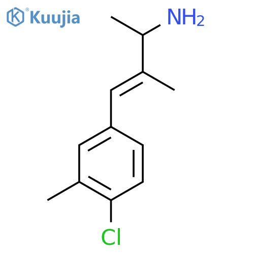 4-(4-chloro-3-methylphenyl)-3-methylbut-3-en-2-amine structure