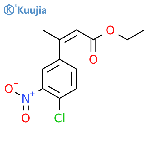 ethyl (2Z)-3-(4-chloro-3-nitrophenyl)but-2-enoate structure