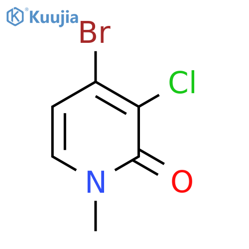 4-Bromo-3-chloro-1-methyl-2(1H)-pyridinone structure