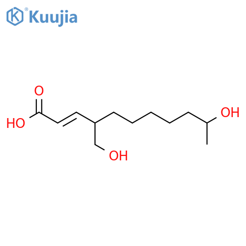 10-Hydroxy-4-(hydroxymethyl)-2-undecenoic acid; (2E,4ξ,10ξ)-form structure