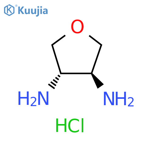 3,4-Furandiamine, tetrahydro-, hydrochloride (1:2), (3S,4S)- structure