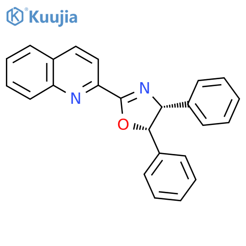 (4R,5S)-4,5-Diphenyl-2-(quinolin-2-yl)-4,5-dihydrooxazole structure