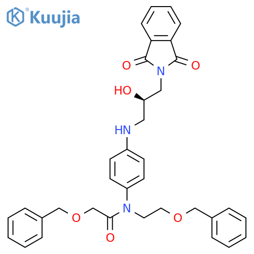 (R)-2-(Benzyloxy)-N-(2-(benzyloxy)ethyl)-N-(4-((3-(1,3-dioxoisoindolin-2-yl) Rivaroxaban Diol structure