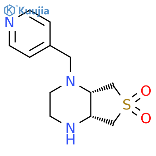 (4AR,7aS)-1-(pyridin-4-ylmethyl)octahydrothieno3,4-bpyrazine 6,6-dioxide structure