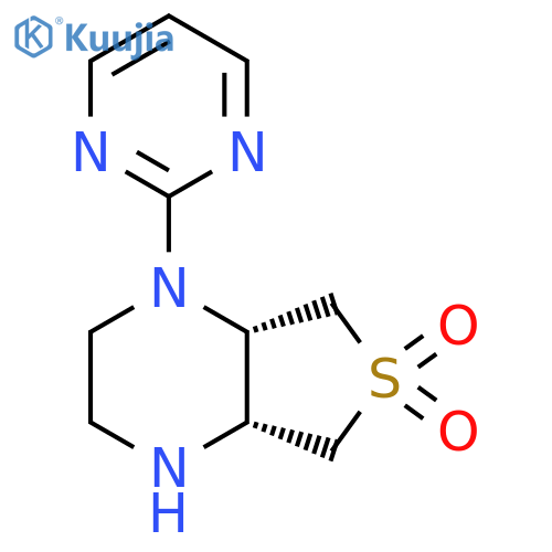 (4AR,7aS)-1-pyrimidin-2-yloctahydrothieno3,4-bpyrazine 6,6-dioxide structure