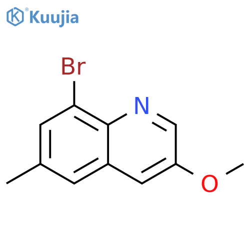 8-bromo-3-methoxy-6-methyl-quinoline structure