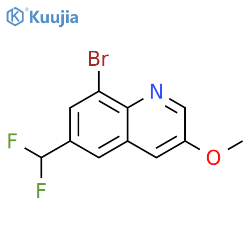 8-bromo-6-(difluoromethyl)-3-methoxy-quinoline structure