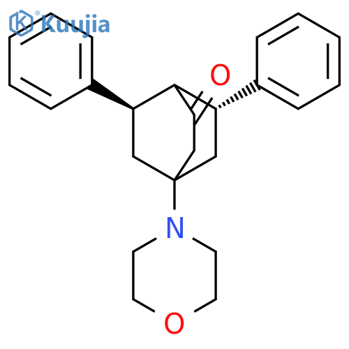 Bicyclo[2.2.2]octan-2-one, 4-(4-morpholinyl)-6,7-diphenyl-, (6R,7R)-rel- structure