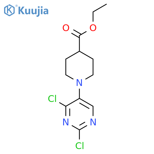 Ethyl 1-(2,4-dichloropyrimidin-5-yl)piperidine-4-carboxylate structure