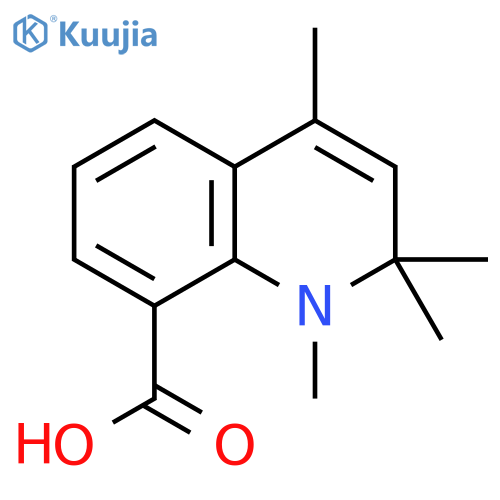 1,2,2,4-Tetramethyl-1,2-dihydroquinoline-8-carboxylic acid structure