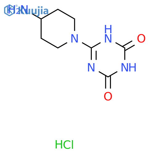 6-(4-Aminopiperidin-1-yl)-4-hydroxy-1,3,5-triazin-2(1h)-one hydrochloride structure