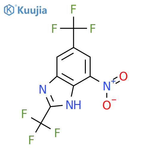 1H-Benzimidazole, 4-nitro-2,6-bis(trifluoromethyl)- structure