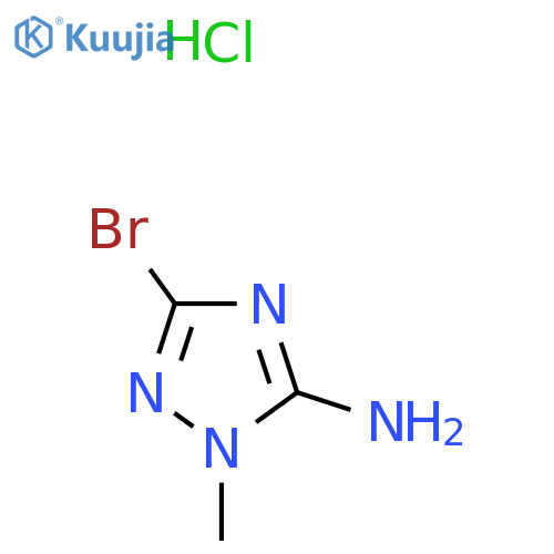 3-Bromo-1-methyl-1h-1,2,4-triazol-5-amine hydrochloride structure