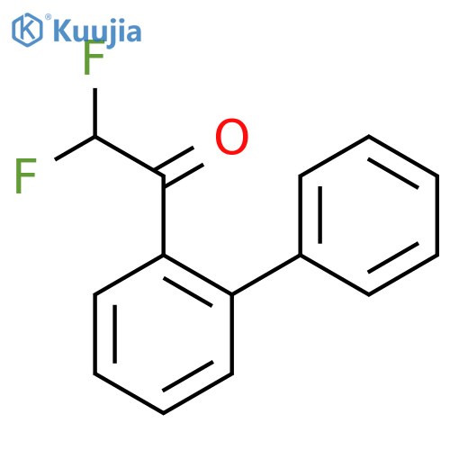 2,2-difluoro-1-(2-phenylphenyl)ethan-1-one structure