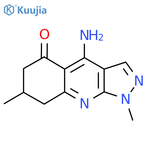 4-Amino-1,7-dimethyl-1,6,7,8-tetrahydro-5h-pyrazolo[3,4-b]quinolin-5-one structure