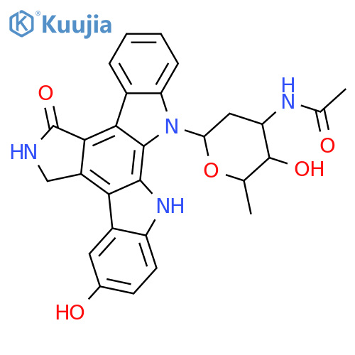 Staurosporinone; 9-Hydroxy, N13-(3-acetamido-2,3,6-trideoxy-α-L-ribo-hexopyranosyl) structure