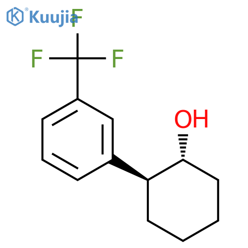 Cyclohexanol, 2-[3-(trifluoromethyl)phenyl]-, (1R,2S)- structure