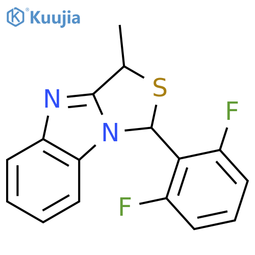 (1R,3R)-1-(2,6-difluorophenyl)-3-methyl-3H-[1,3]thiazolo[3,4-a]benzimidazole structure