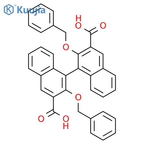 2,2-Bis(benzyloxy)-1,1-binaphthyl-3,3-dicarboxylic acid structure
