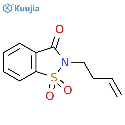 1,2-Benzisothiazol-3(2H)-one, 2-(3-buten-1-yl)-, 1,1-dioxide structure