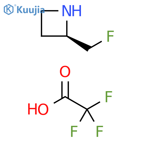(2R)-2-(fluoromethyl)azetidine; trifluoroacetic acid structure
