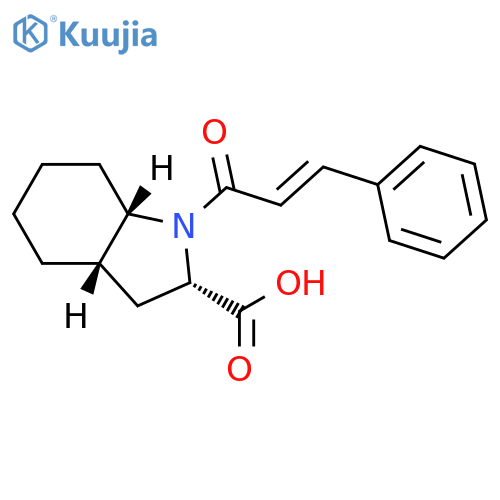 (2S,3aS,7aS)-1-(2E)-3-phenylprop-2-enoyl-octahydro-1H-indole-2-carboxylic acid structure