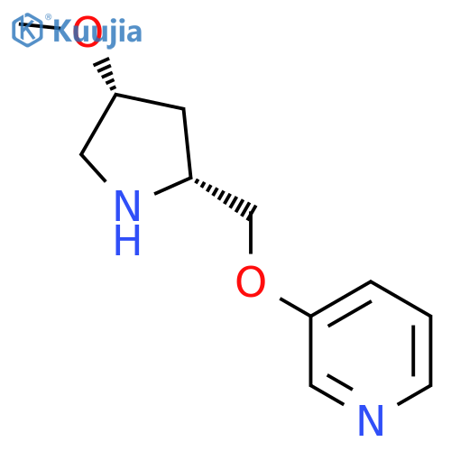 3-{(2R,4R)-4-methoxypyrrolidin-2-ylmethoxy}pyridine structure