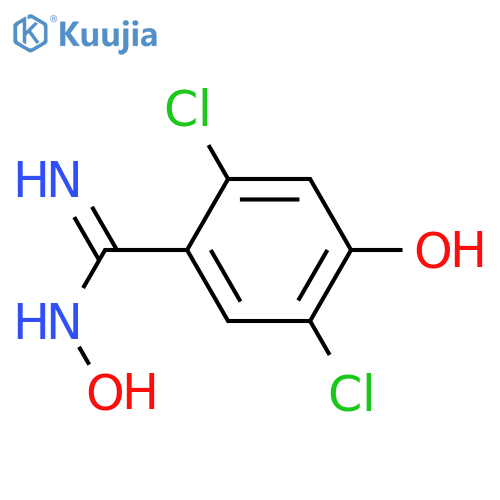 2,5-Dichloro-4,N-dihydroxy-benzamidine structure