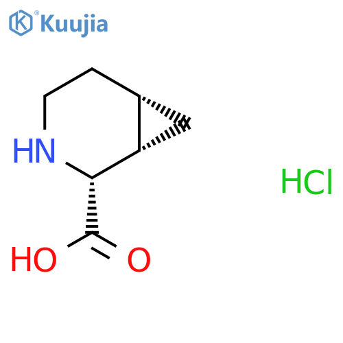rel-(1S,2R,6S)-3-azabicyclo[4.1.0]heptane-2-carboxylic acid;hydrochloride structure