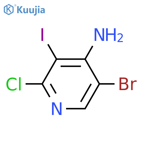 5-bromo-2-chloro-3-iodopyridin-4-amine structure