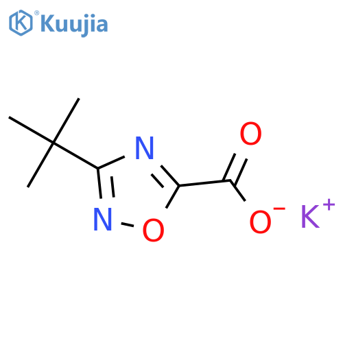 potassium 3-(tert-butyl)-1,2,4-oxadiazole-5-carboxylate structure