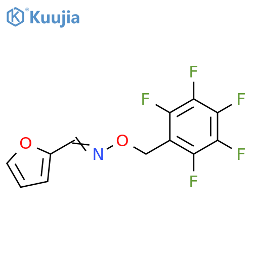 2-Furancarboxaldehyde, O-[(2,3,4,5,6-pentafluorophenyl)methyl]oxime structure