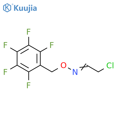 Acetaldehyde, 2-chloro-, O-[(2,3,4,5,6-pentafluorophenyl)methyl]oxime structure