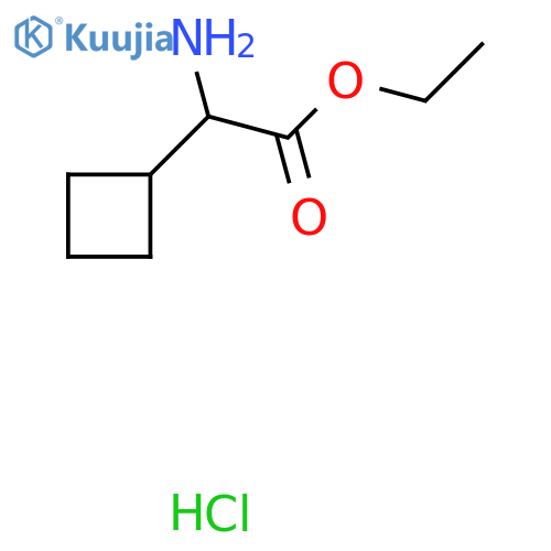 Ethyl 2-amino-2-cyclobutylacetate hydrochloride structure