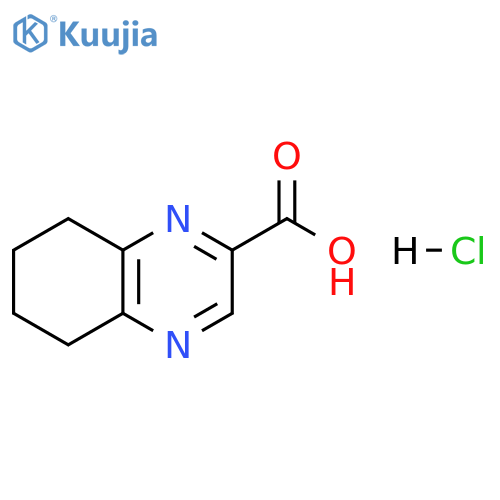 5,6,7,8-tetrahydroquinoxaline-2-carboxylic acid hydrochloride structure