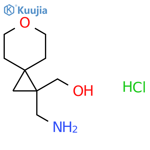1-(aminomethyl)-6-oxaspiro2.5octan-1-ylmethanol hydrochloride structure