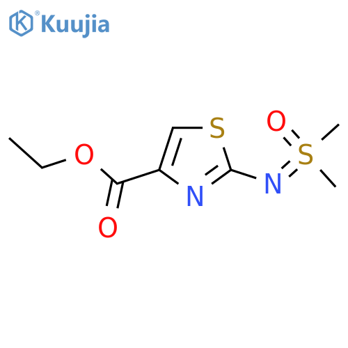 ethyl 2-{dimethyl(oxo)-lambda6-sulfanylideneamino}-1,3-thiazole-4-carboxylate structure