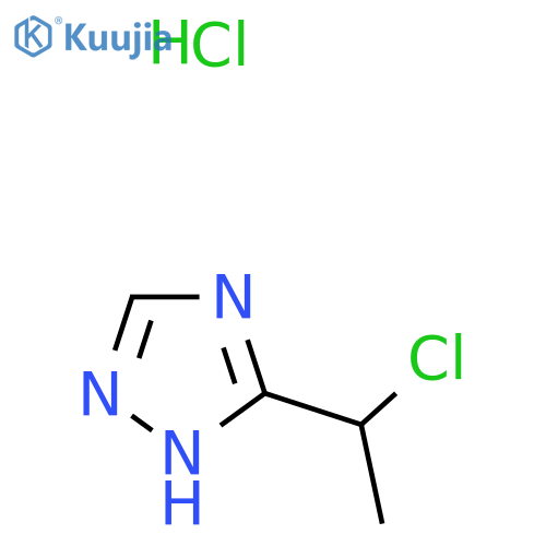 3-(1-Chloroethyl)-4H-1,2,4-triazole hydrochloride structure