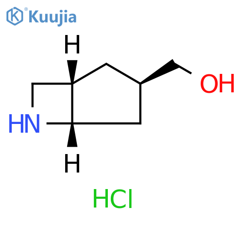 rac-(1R,3S,5R)-6-azabicyclo3.2.0heptan-3-ylmethanol hydrochloride structure