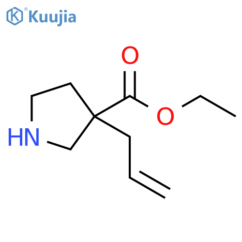 ethyl 3-(prop-2-en-1-yl)pyrrolidine-3-carboxylate structure
