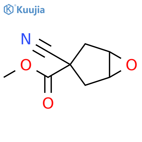 methyl 3-cyano-6-oxabicyclo3.1.0hexane-3-carboxylate, Mixture of diastereomers structure