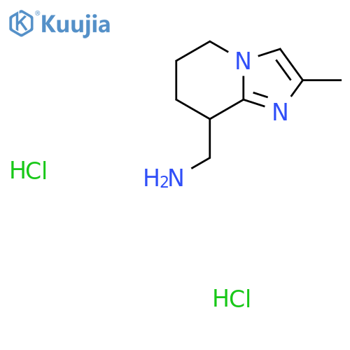 {2-methyl-5H,6H,7H,8H-imidazo1,2-apyridin-8-yl}methanamine dihydrochloride structure