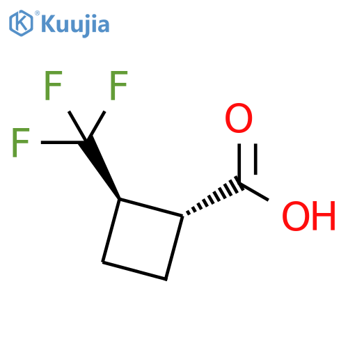 2-(trifluoromethyl)cyclobutane-1-carboxylic acid structure
