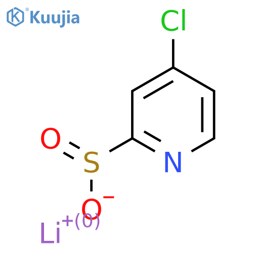 Lithium(1+) ion 4-chloropyridine-2-sulfinate structure