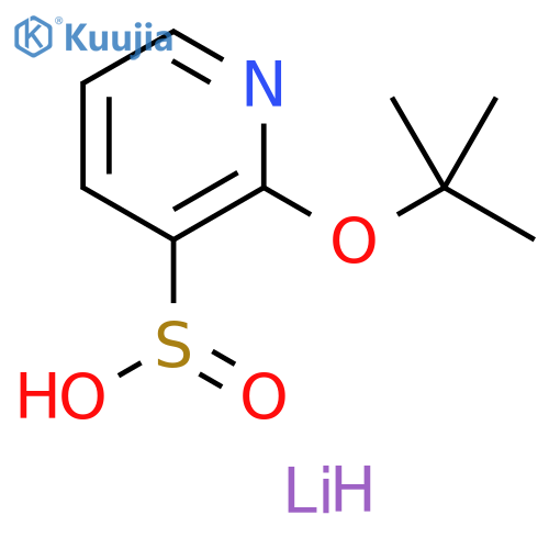 lithium(1+) ion 2-(tert-butoxy)pyridine-3-sulfinate structure