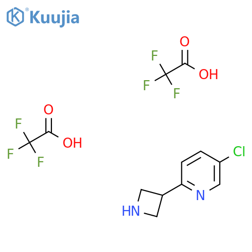2-(azetidin-3-yl)-5-chloropyridine, bis(trifluoroacetic acid) structure