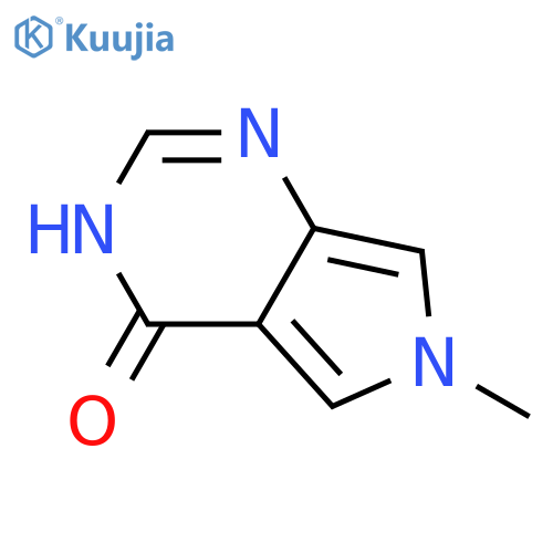 6-methyl-3H,4H,6H-pyrrolo3,4-dpyrimidin-4-one structure