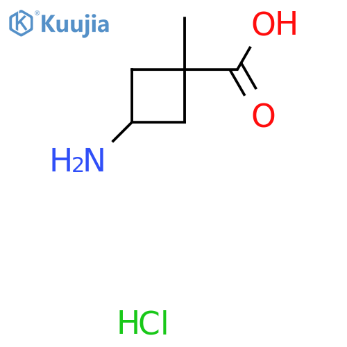 3-amino-1-methylcyclobutane-1-carboxylic acid hydrochloride structure