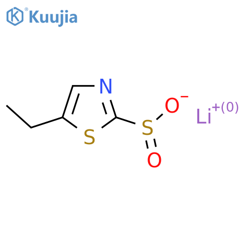Lithium5-ethylthiazole-2-sulfinate structure